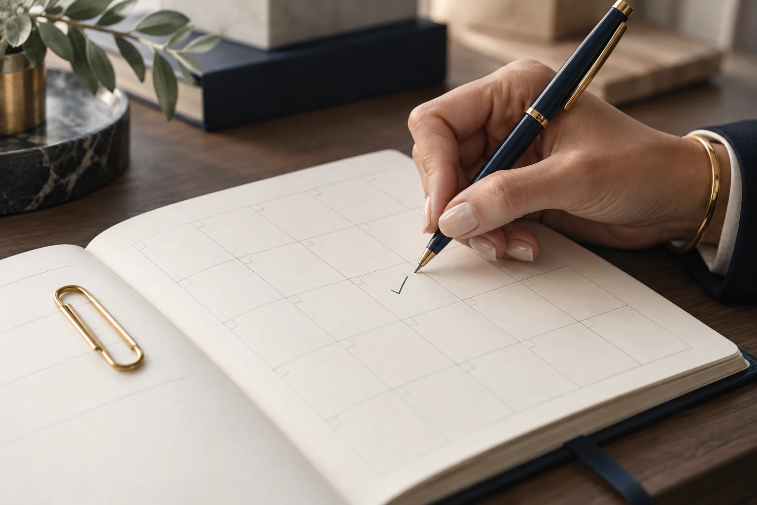 Agenda ilustrativa para el seguimiento de actividades mensuales